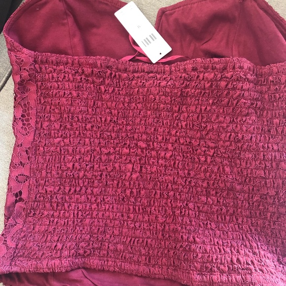 NWT Anthropologie Porridge Clothing Tube Top in Wine Color - Picture 7 of 10
